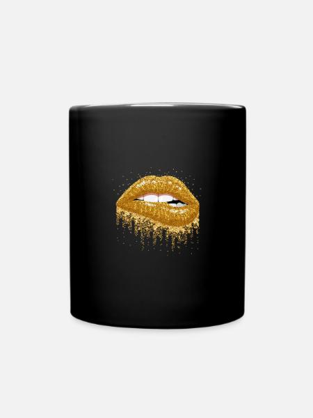 GoldenLips - Mug uni - noir