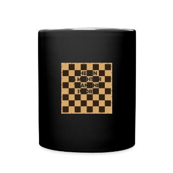 Chess Player Master Chess Sayings - Full Colour Mug - black - Front