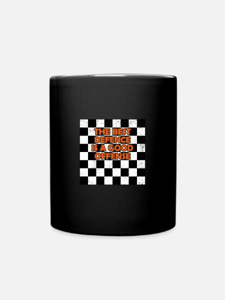 Chess Player Master Chess Sayings - Tasse einfarbig - Schwarz