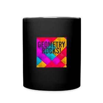 Geometry Rocks drôle de professeur de mathématiques - Mug uni - noir - Devant