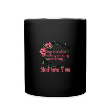 L’incroyable arrive avec la fête des mères - Mug uni - noir - Devant