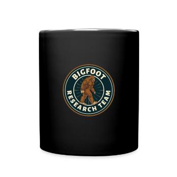 Bigfoot Research Team Retro Vintage Sasquatch - Mug uni - noir - Devant