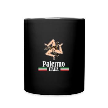 Europe Voyage Sicilia Italia Palerme Touriste - Mug uni - noir - Devant