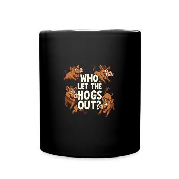 Who Let The Frogs Out Frog Lover - Tasse einfarbig - Schwarz - Vorne
