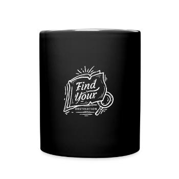 FIND THE DESTINATION NATURE LAND HIKING MOTIFS GIFT - Full Colour Mug - black - Front