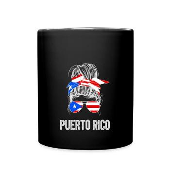 Puerto Rico - Tasse einfarbig - Schwarz - Vorne