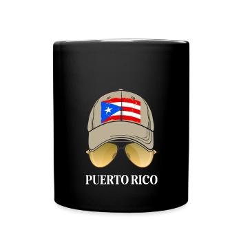 Puerto Rico - Tasse einfarbig - Schwarz - Vorne