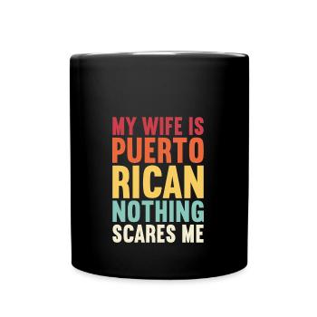Puerto Rico - Tasse einfarbig - Schwarz - Vorne