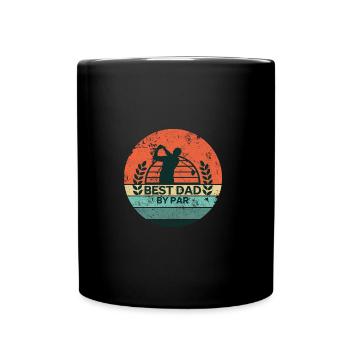 BEST VATI PAR GOLFER HOLE BALL SAYING MOTIF - Full Colour Mug - black - Front