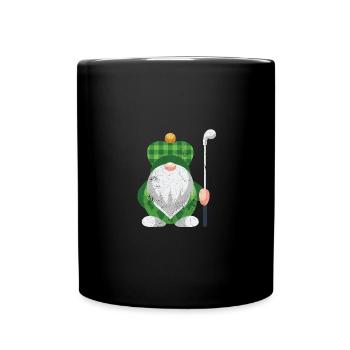 GOLF GNOME DWARF FUNNY KAROW GOLF CLUB MOTIFS - Full Colour Mug - black - Front