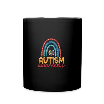 TDAH AUTISTE HANDICAPÉ SYNDROME AMOUREUX CONSCIENT DIRE - Mug uni - noir - Devant