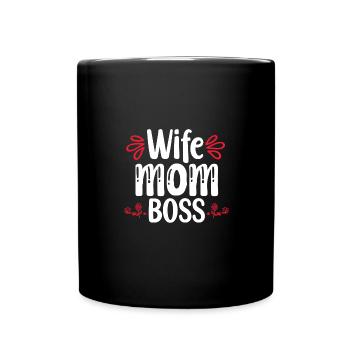 Mama Muttertag Geschenkidee Schwanger - Tasse einfarbig - Schwarz - Vorne