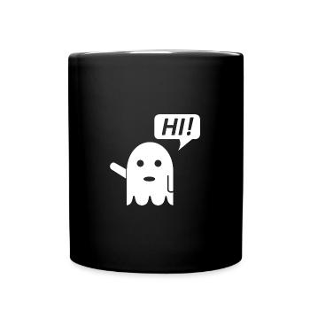 cute ghost - Tasse einfarbig - Schwarz - Vorne