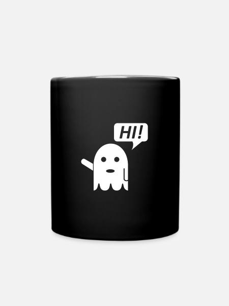 cute ghost - Full Colour Mug - black