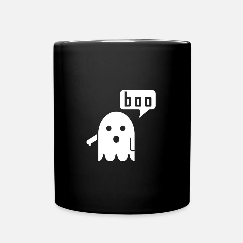 booing ghost - Full Colour Mug - black
