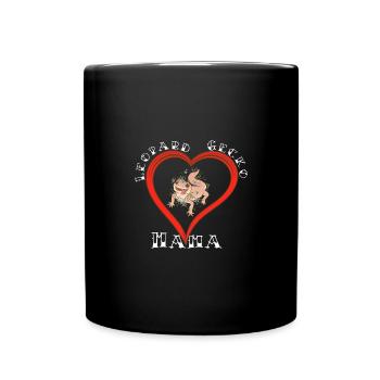 Süßes Leopardgecko Mama Terrarium Reptilien Gecko - Tasse einfarbig - Schwarz - Vorne