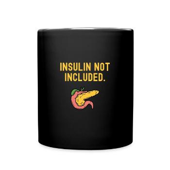 Type 1 Diabetes Insulin Not Included - Full Colour Mug - black - Front