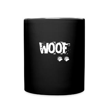 Woof Bear Pride Tatze Paw Bär LGBT Gay - Tasse einfarbig - Schwarz - Vorne