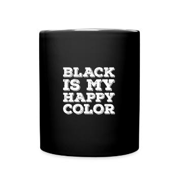 Le noir est ma couleur heureuse, Emo Goth Punk - Mug uni - noir - Devant