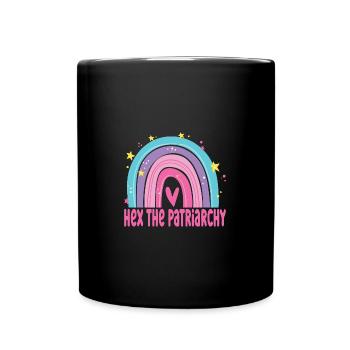 Pro-Choice AF Hex The Patriarchy Feminist - Tasse einfarbig - Schwarz - Vorne