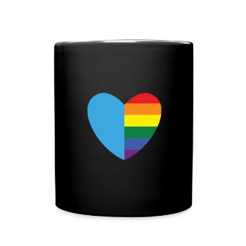 Gay Heart Gay Lesbienne Lesbienne Cadeau - Mug uni - noir - Devant