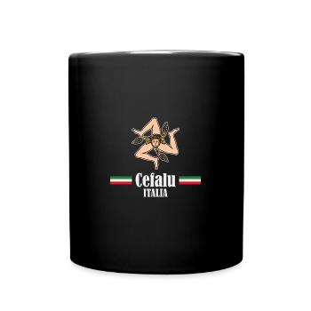 Europe Voyage Sicilia Italia Cefalu Touriste - Mug uni - noir - Devant