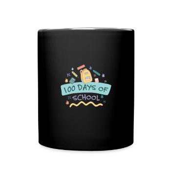 Happy 100 Day School Celebration Party - Full Colour Mug - black - Front