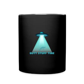 Funny UFO Abduction Human Experiments - Tasse einfarbig - Schwarz - Vorne