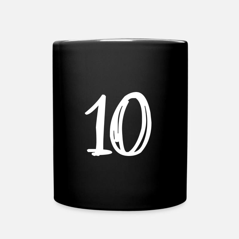 10 ANS. 10e ANNIVERSAIRE. ANNIVERSAIRE 10 ANS. 10 - Mug uni - noir
