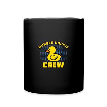 Rubber Duckie Crew Cute Duck - Tasse einfarbig - Schwarz - Vorne