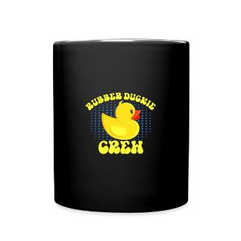 Rubber Duckie Crew Cute Duck - Full Colour Mug - black - Front