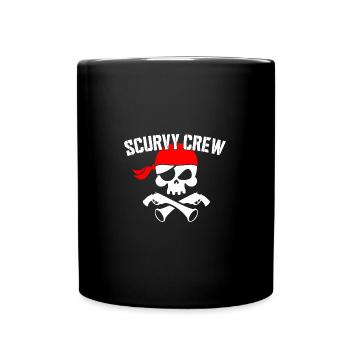 Pirate Scurvy Crew Boat Lover Captain - Tasse einfarbig - Schwarz - Vorne