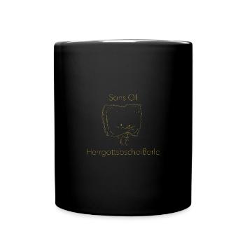 Maultaschen Schwabe Mauldascha Geschenk - Tasse einfarbig - Schwarz - Vorne