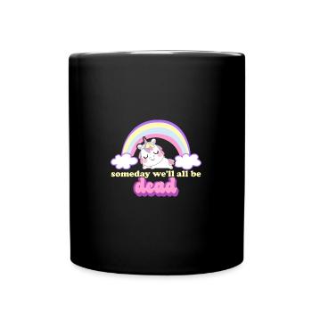 Sarcastic Someday We'll All Be Dead Retro Dark - Tasse einfarbig - Schwarz - Vorne