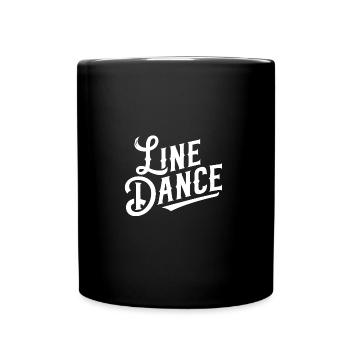 Line Dance mein Hobby - meine Passion - mein Ding - Tasse einfarbig - Schwarz - Vorne