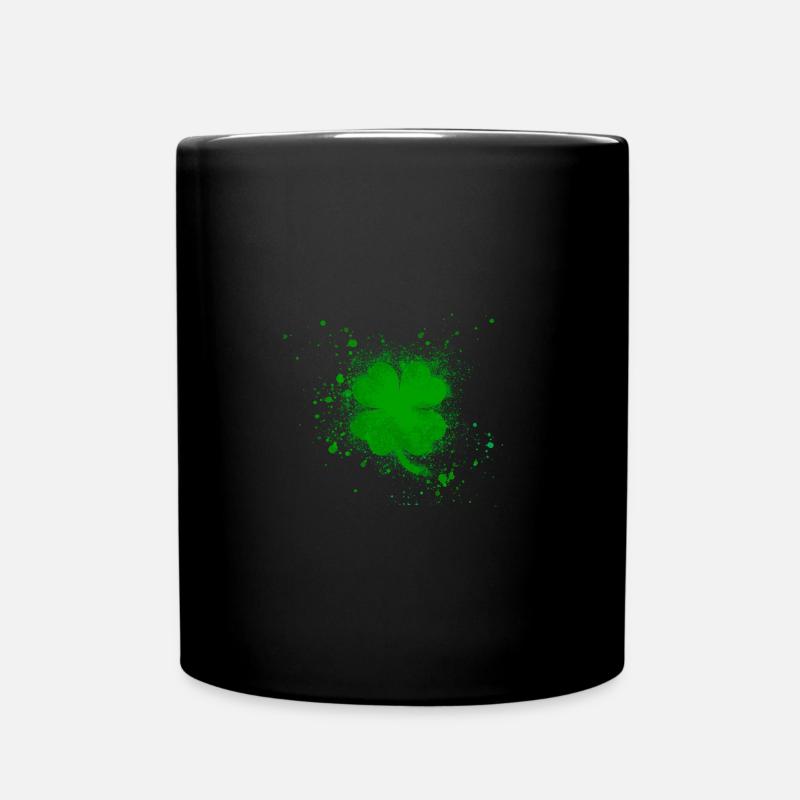 st.patricks day, irland, ireland, klee,graffiti - Tasse einfarbig - Schwarz
