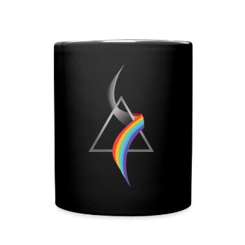 Optik Lichtbrechung - Tasse einfarbig - Schwarz - Vorne