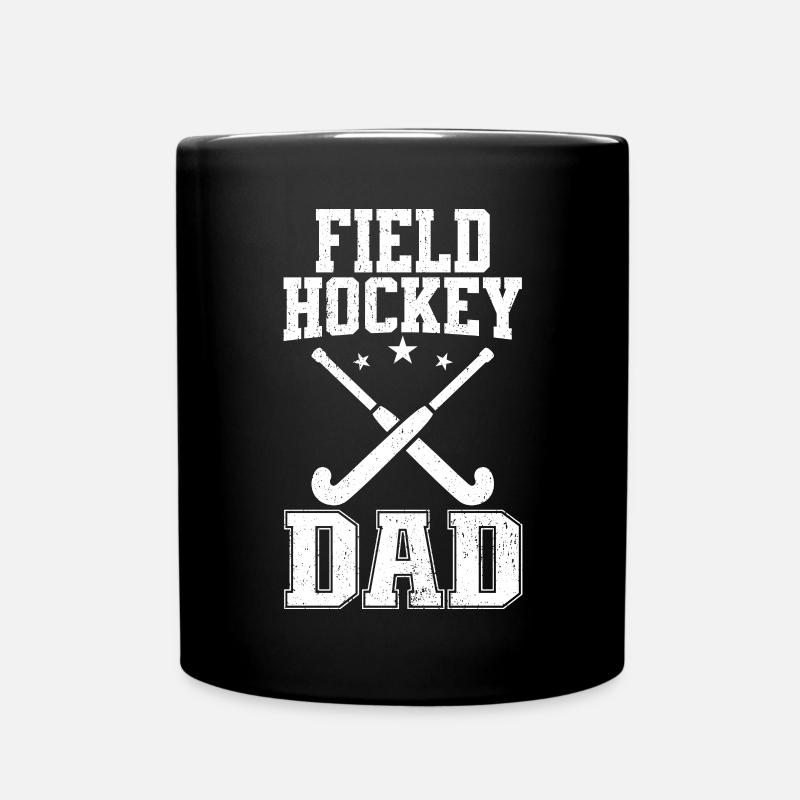 Retro Hockey - Feldhockey Papa - Tasse einfarbig - Schwarz