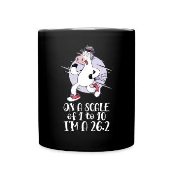 26.2 Meilen Marathon - Marathonläufer - Tasse einfarbig - Schwarz - Vorne