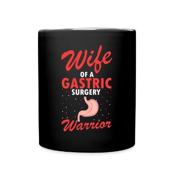 Gastric Bypass and Gastric Bypass Operation Design - Full Colour Mug - black - Front