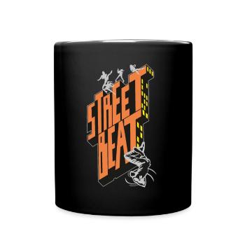 Street Beat - Oldschool Hip Hop - Full Colour Mug - black - Front