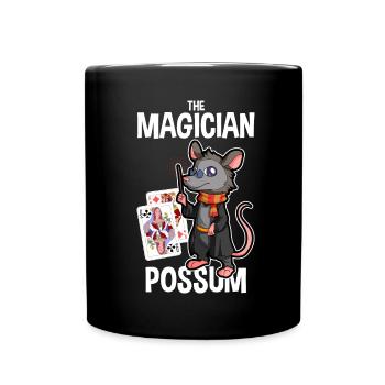 Opossum saying for animal lovers and possum - Full Colour Mug - black - Front