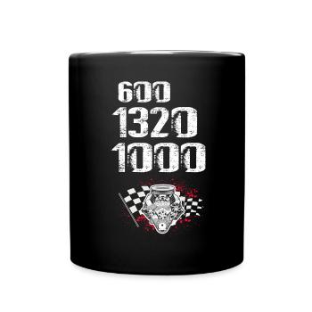 Conception de bateaux de course pour les courses de dragsters - Mug uni - noir - Devant