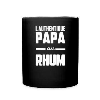 Papa au rhum - Mug uni - noir - Devant