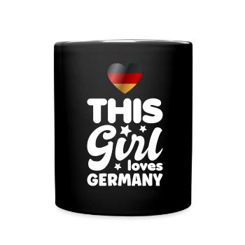 Germany Flag German Flag Used Look Home - Full Colour Mug - black - Front