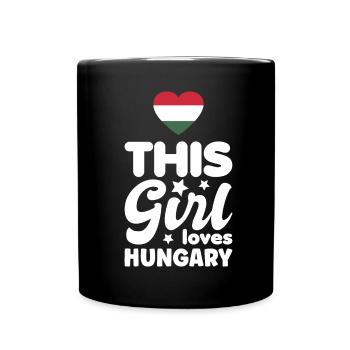 Ungarn Flagge Ungarische Fahne Balaton Hungary - Tasse einfarbig - Schwarz - Vorne