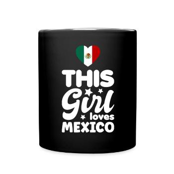 Mexiko Flagge Mexikanische Fahne Mexico Südamerika - Tasse einfarbig - Schwarz - Vorne