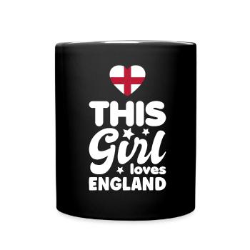 England Flag Vintage English Flag UK GB - Full Colour Mug - black - Front