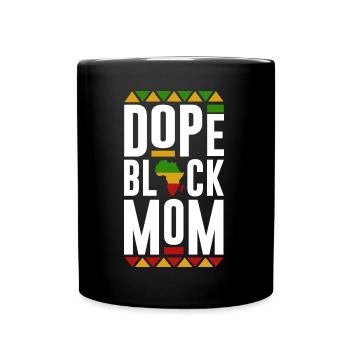 Black Mom, Black History Month - Full Colour Mug - black - Front