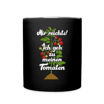 Gehe Zu Tomaten Tomatensorten Gartenfreunde - Tasse einfarbig - Schwarz - Vorne
